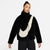 W NSW JACKET FAUX FUR SWOOSH