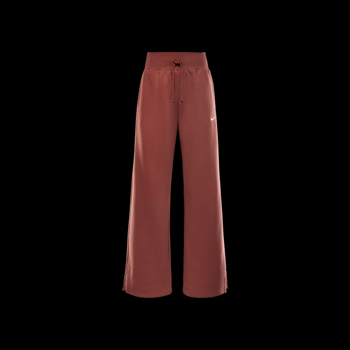 Nike W Phoenix Fleece High-Waisted Wide-Leg Sweatpants - Red Sepia/Sail
