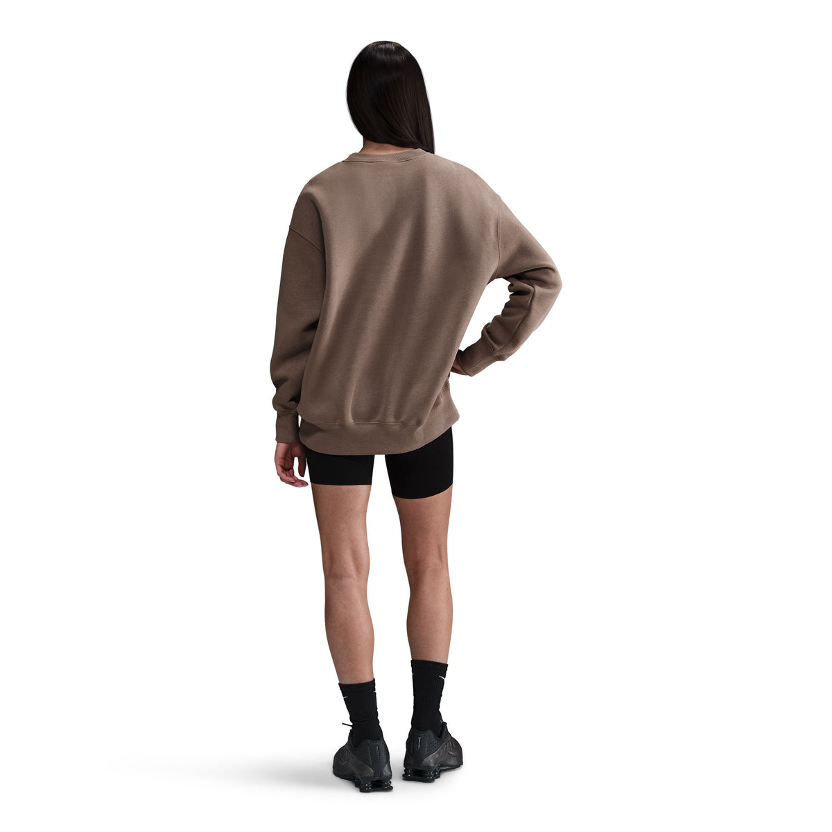 Nike W NSW Phoenix Fleece Crewneck - Mink Brown DQ5733-233