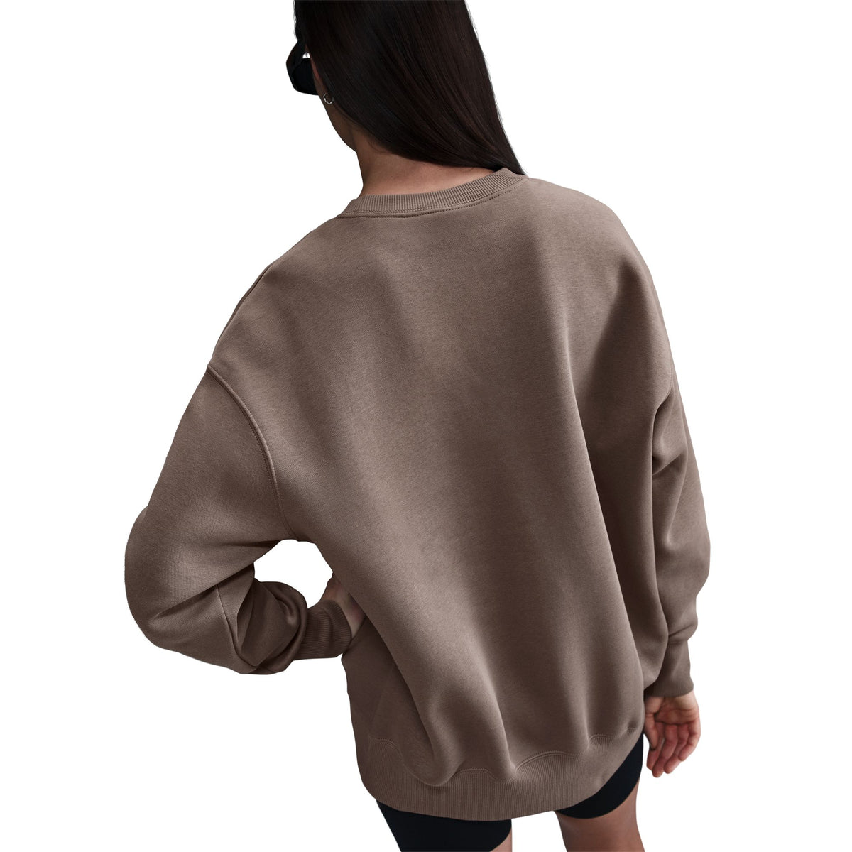 Nike W NSW Phoenix Fleece Crewneck - Mink Brown DQ5733-233