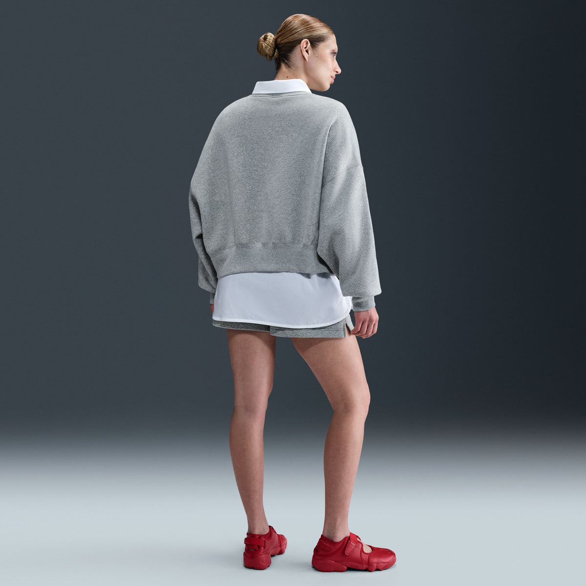 W NSW Phoenix Fleece OOS Crew - Dark Grey Heather DQ5761-063