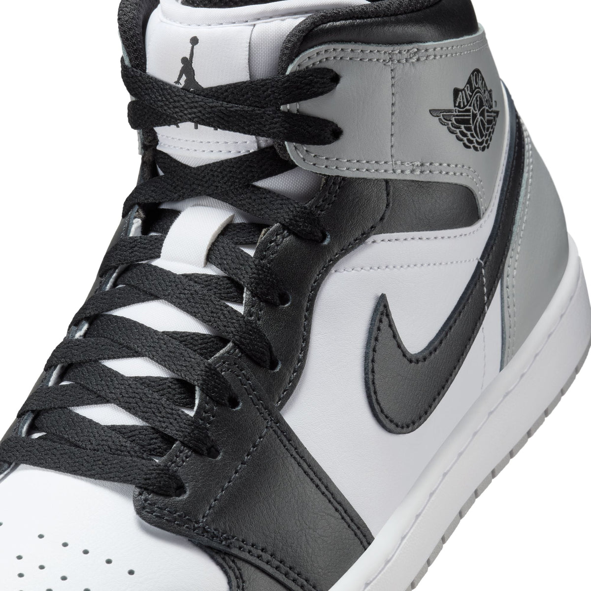 Air Jordan 1 Mid - White/Black/Lt Smoke Grey DQ8426-101 I Momentum