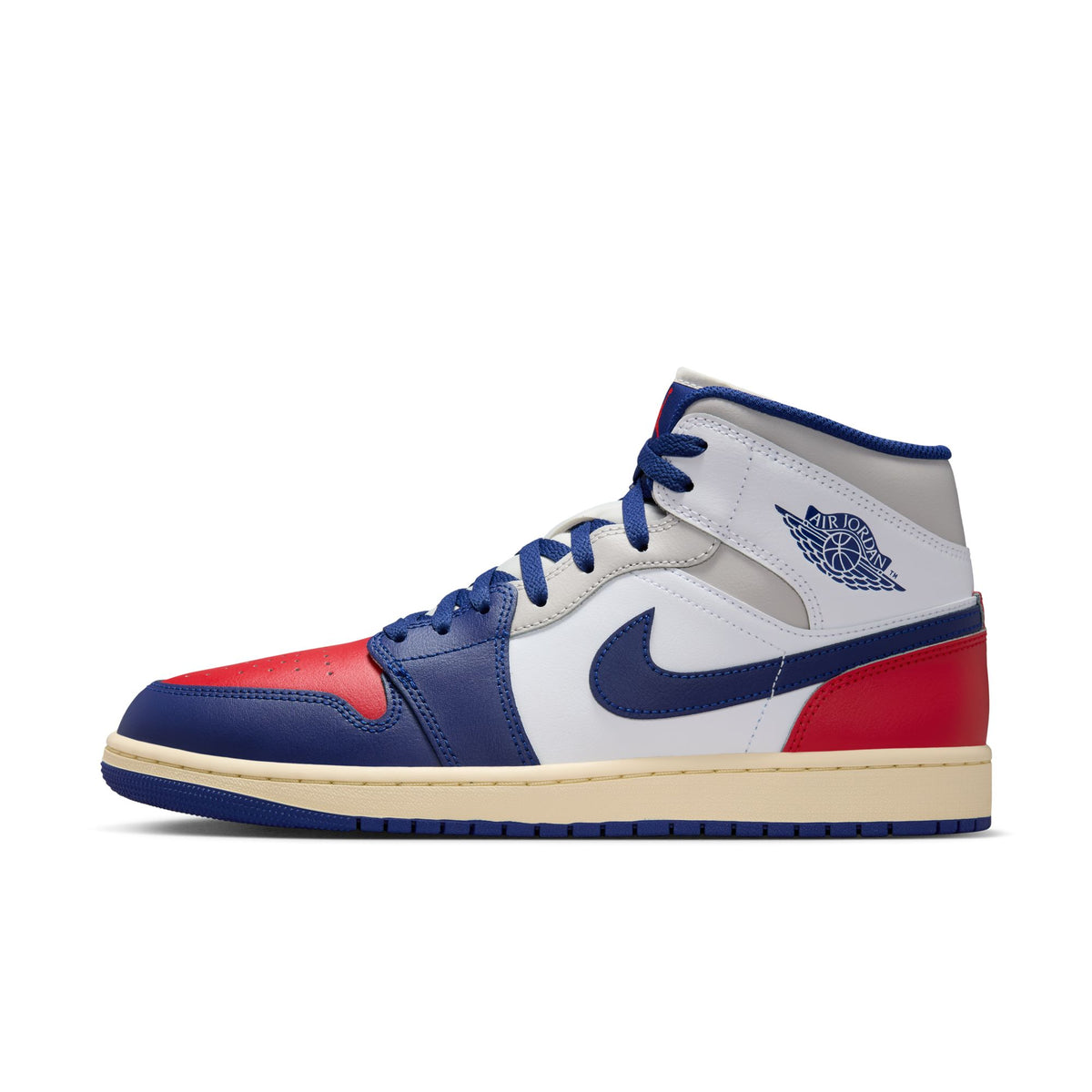 Air Jordan 1 Mid - White/Deep Royal Blue/University Blue DQ8426-102