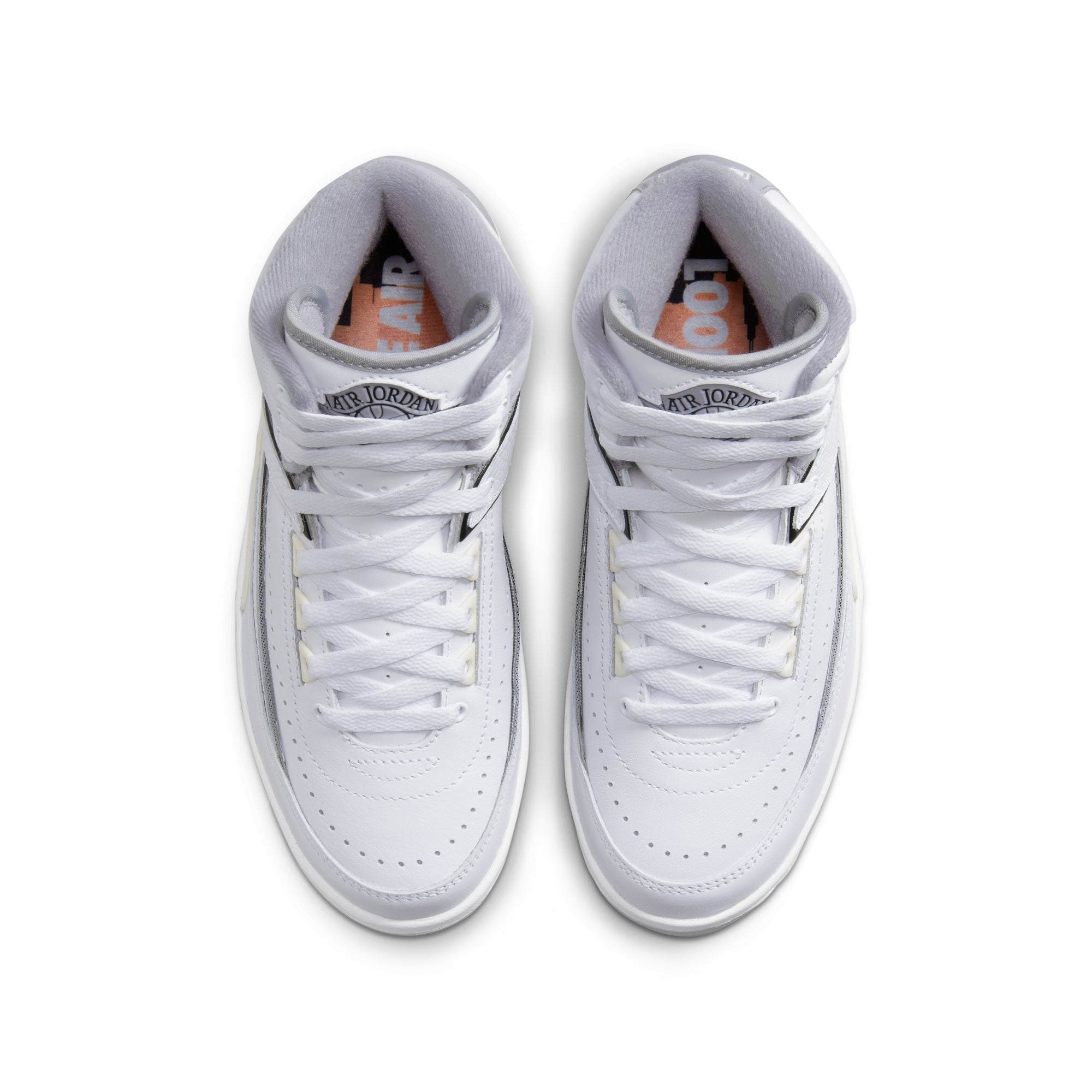 GS) AIR JORDAN 2 RETRO - WHITE / CEMENT GREY DQ8562-100 I