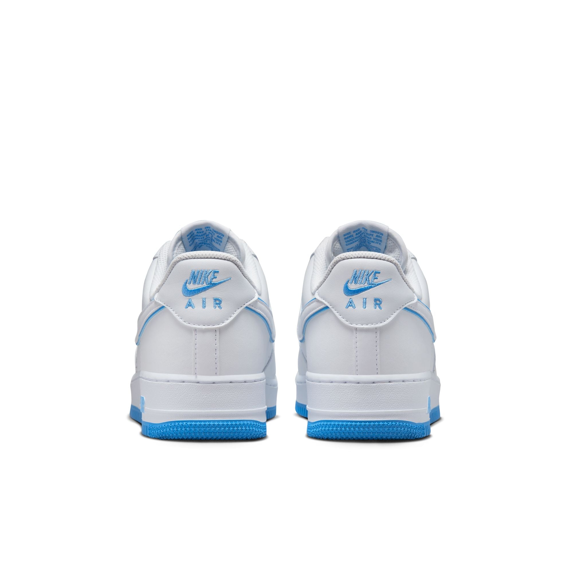 air force 1 white with blue swoosh