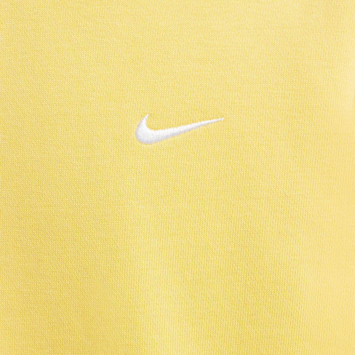 Nike Solo Swoosh Fleece Pullover Hoodie - Saturn Gold/White DX1355-700 