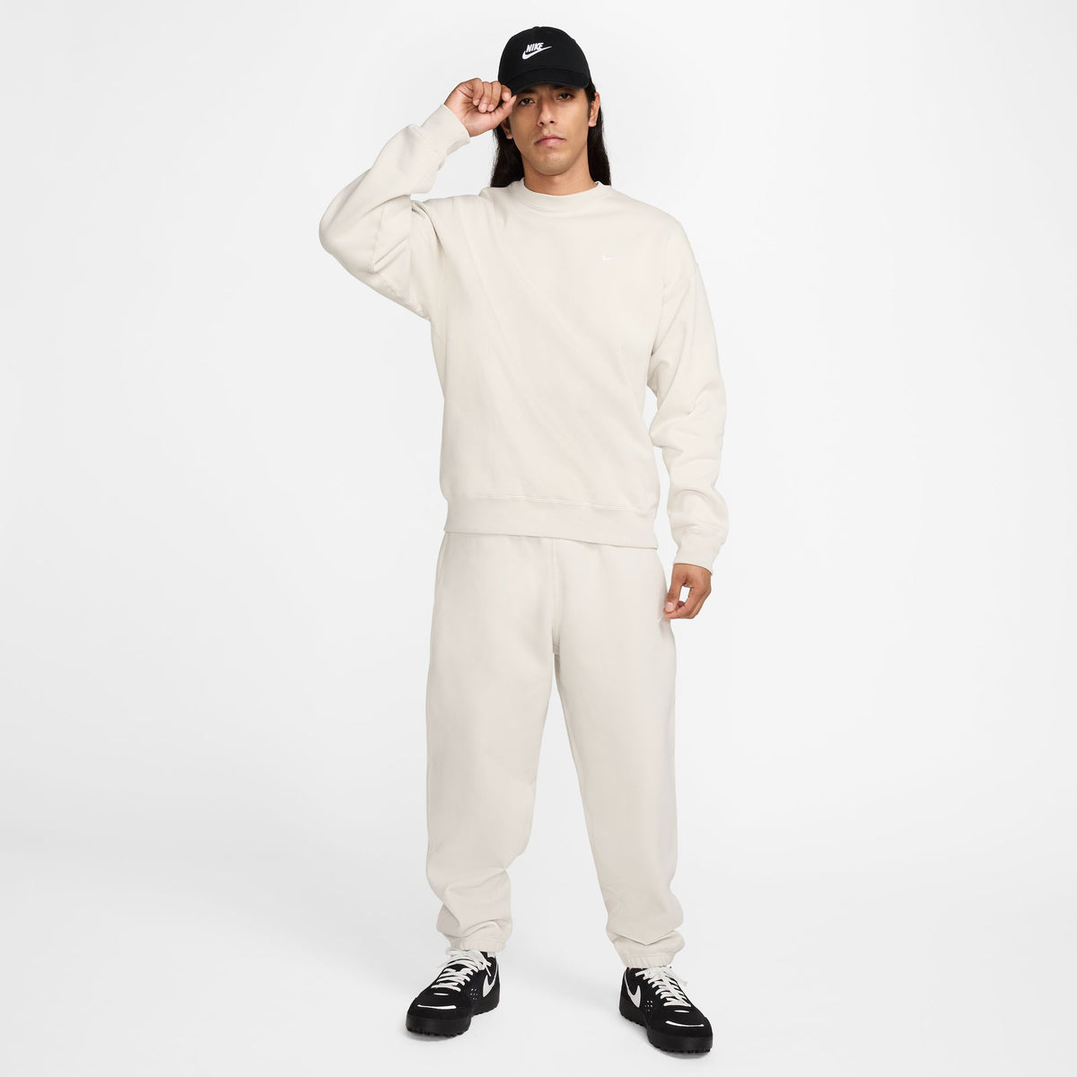 Solo Swoosh Fleece Pants - Light Bone/White DX1364-072
