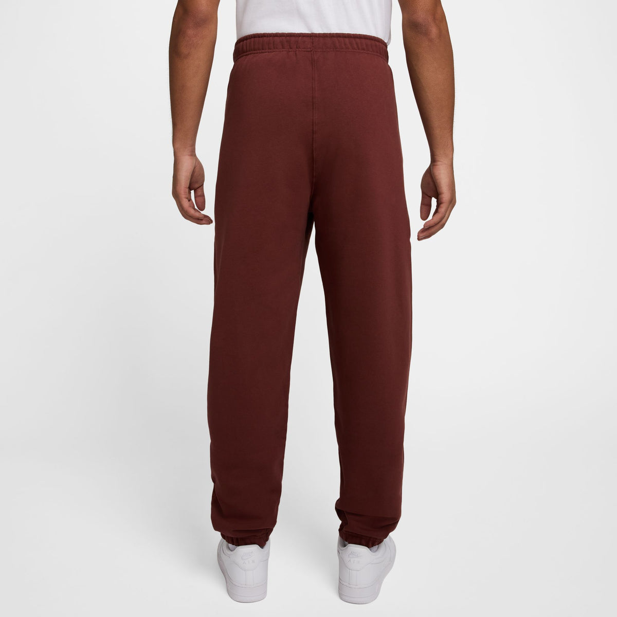 Nike Solo Swoosh Fleece Pants - Dark Pony/White