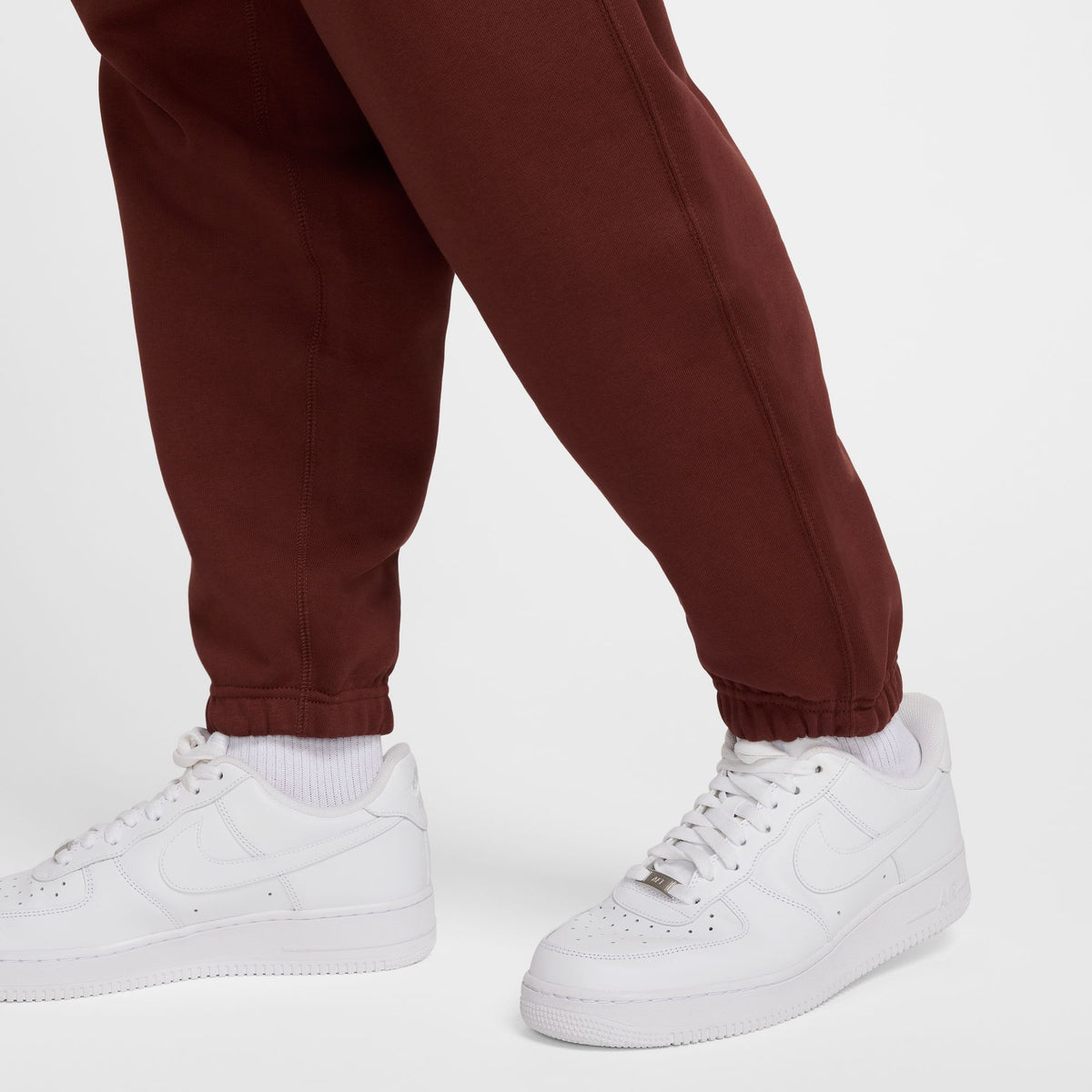 Nike Solo Swoosh Fleece Pants - Dark Pony/White
