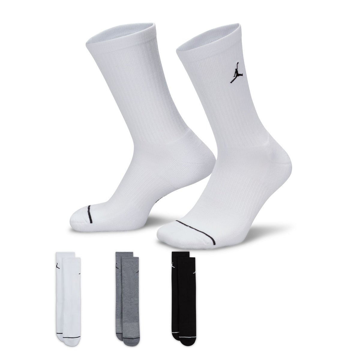 JORDAN EVERYDAY CUSHION CREW SOCK 3 PK