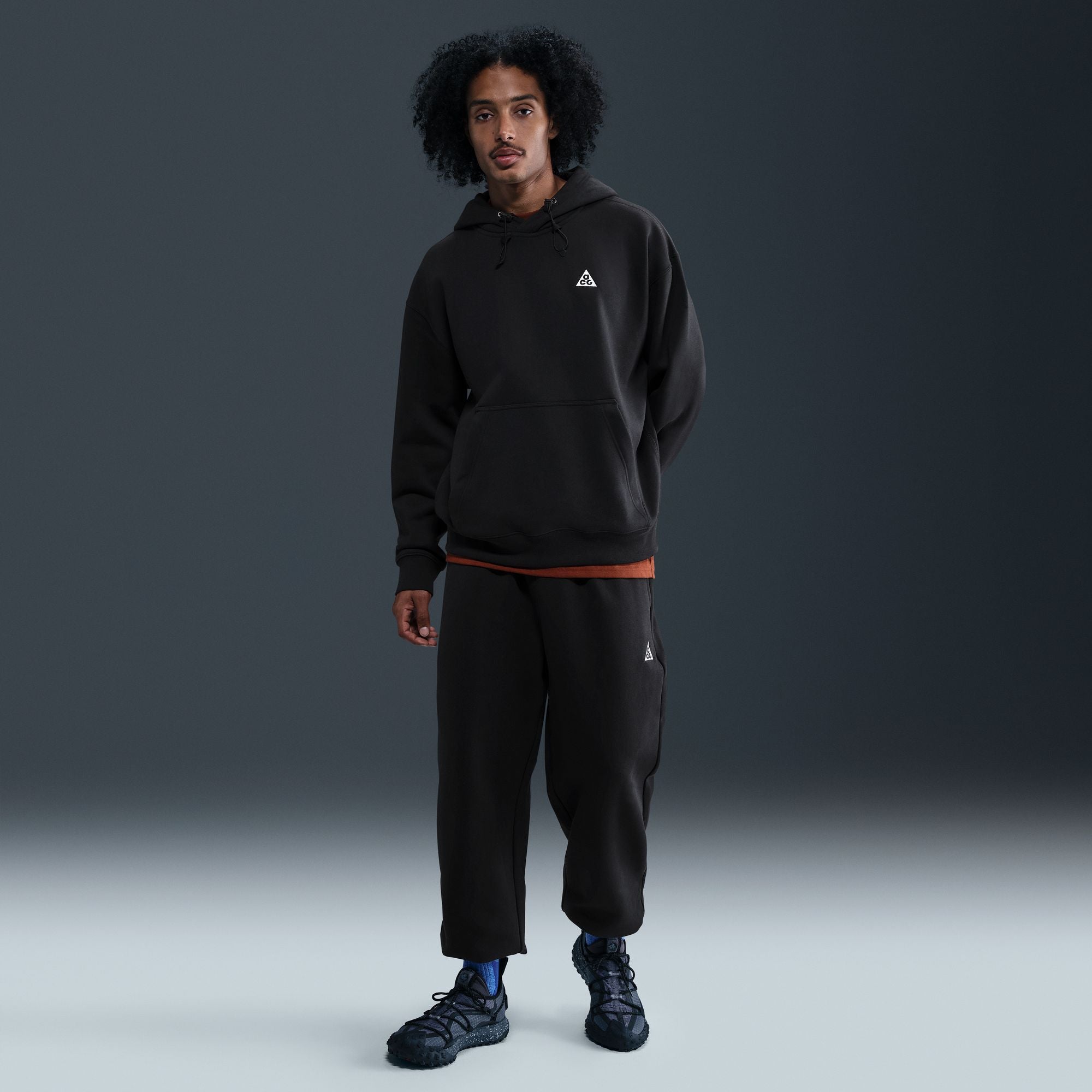 Nike ACG Therma-Fit Fleece Pullover Hoodie Black/Anthracite DZ3392