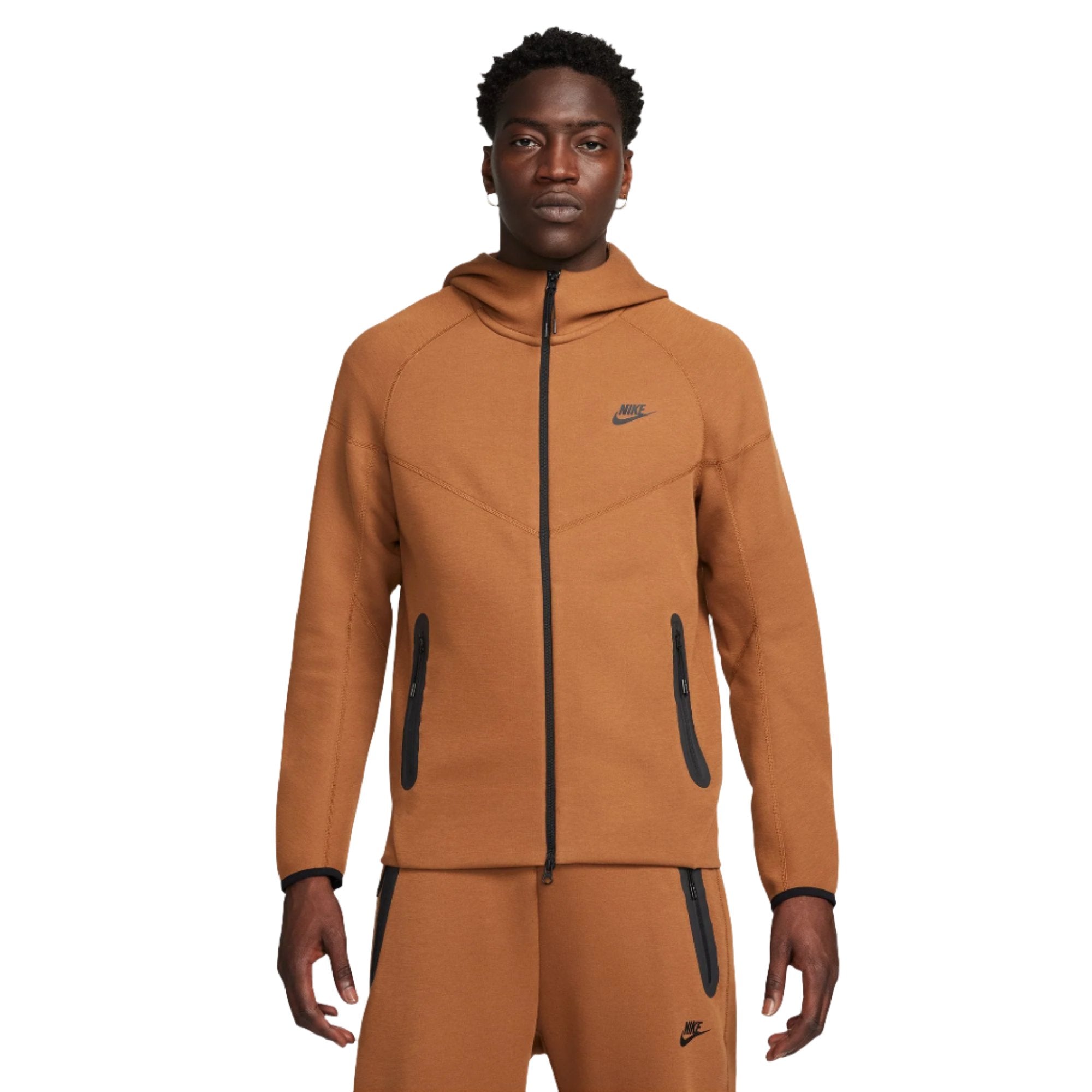 NIKE TECH FLEECE FULLZIP WINDRUNNER HOODIE - LIGHT BRITISH