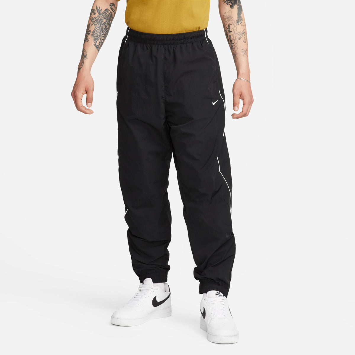 Nike Solo Swoosh Track Pant - Black/White FB8620-010