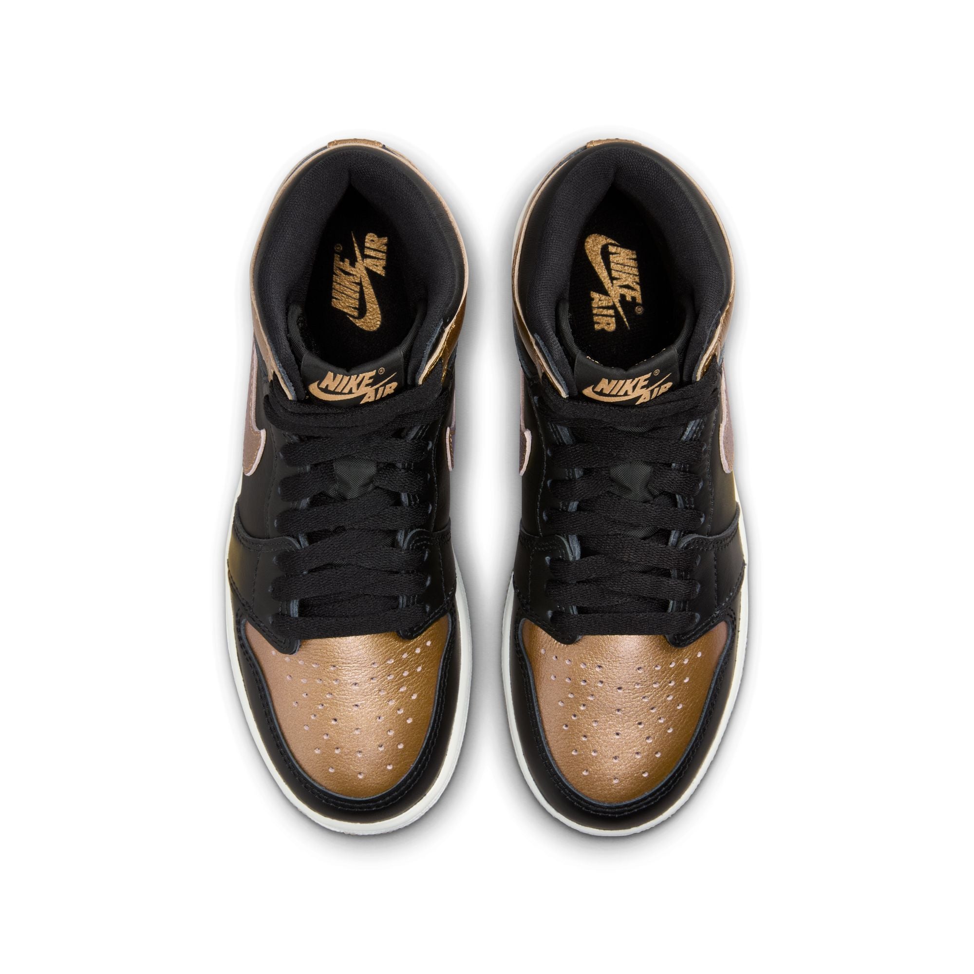 (GS) Air Jordan 1 High OG - Black/Metallic Gold/Sail FD1437-071 I ...