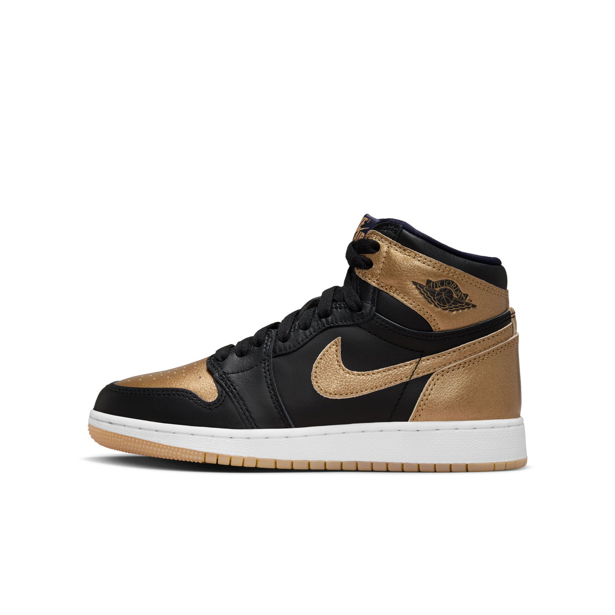 (GS) Air Jordan 1 High OG - Black/Metallic Gold/Sail 