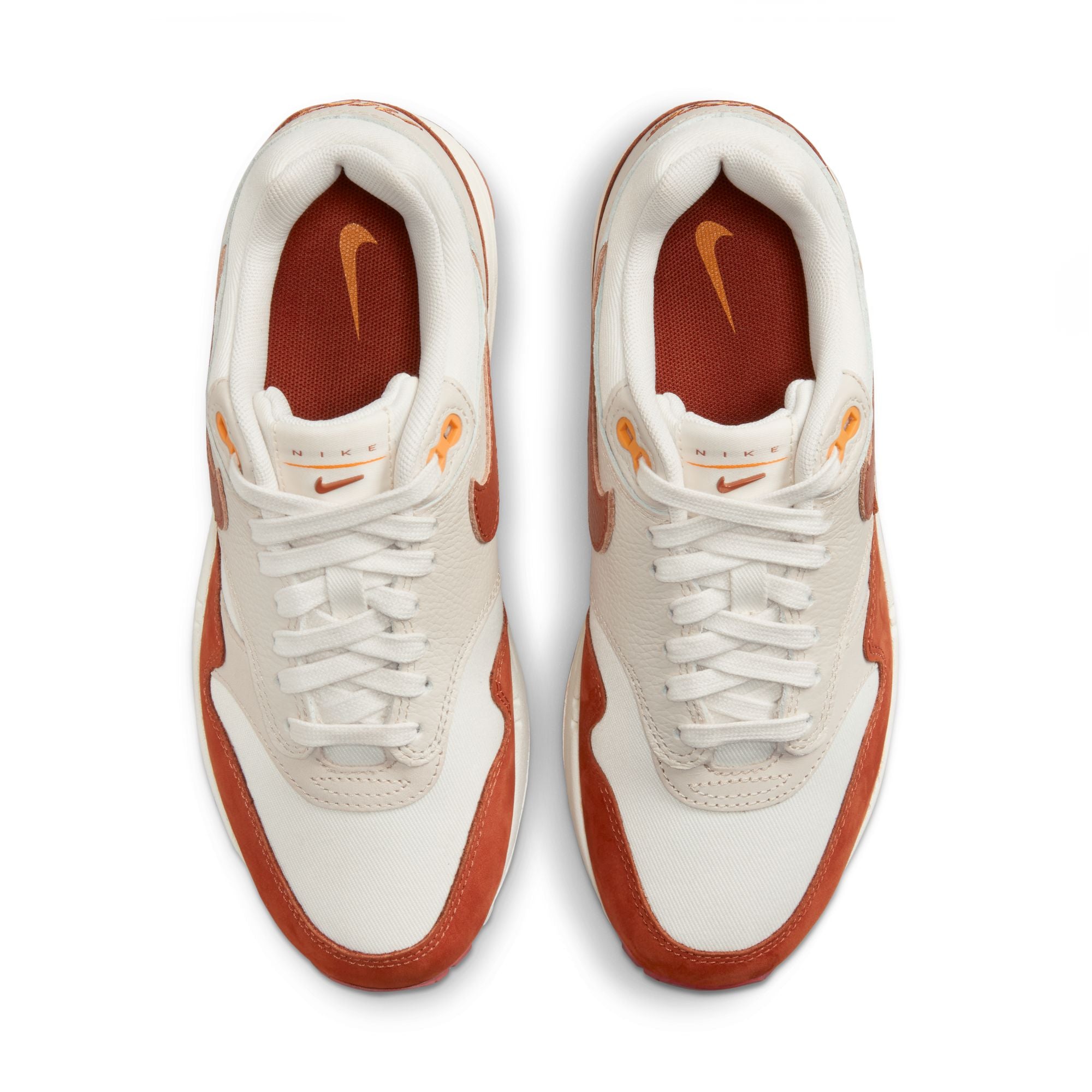 NEW Nike Air Max 1 LX Sail Rugged Orange Shoes FD2370-100 Men's