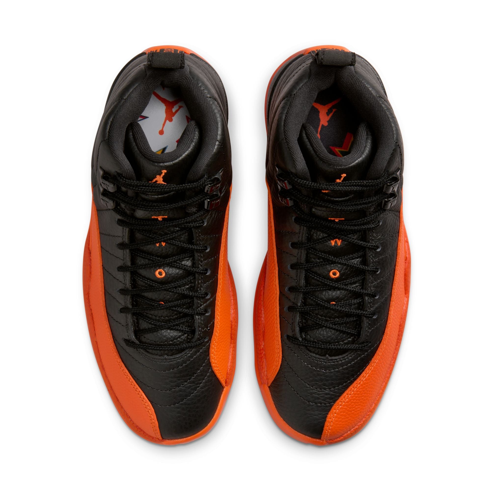 W AIR JORDAN 12 RETRO - BLACK / BRILLIANT ORANGE FD9101-081 I