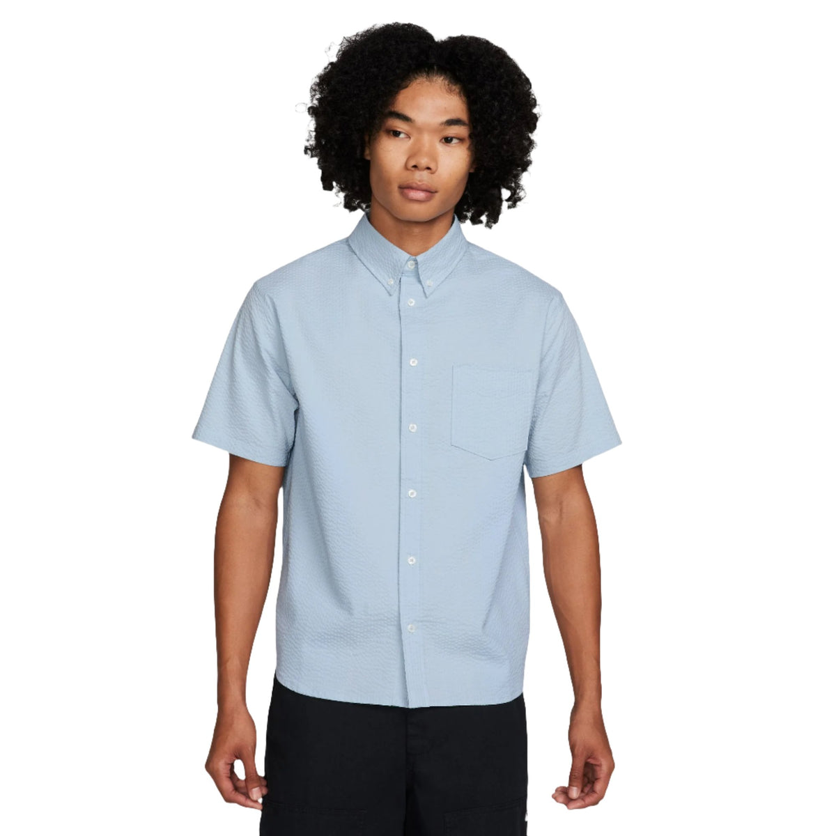 NIKE LIFE SHORT-SLEEVE SEERSUCKER BUTTON-DOWN SHIRT