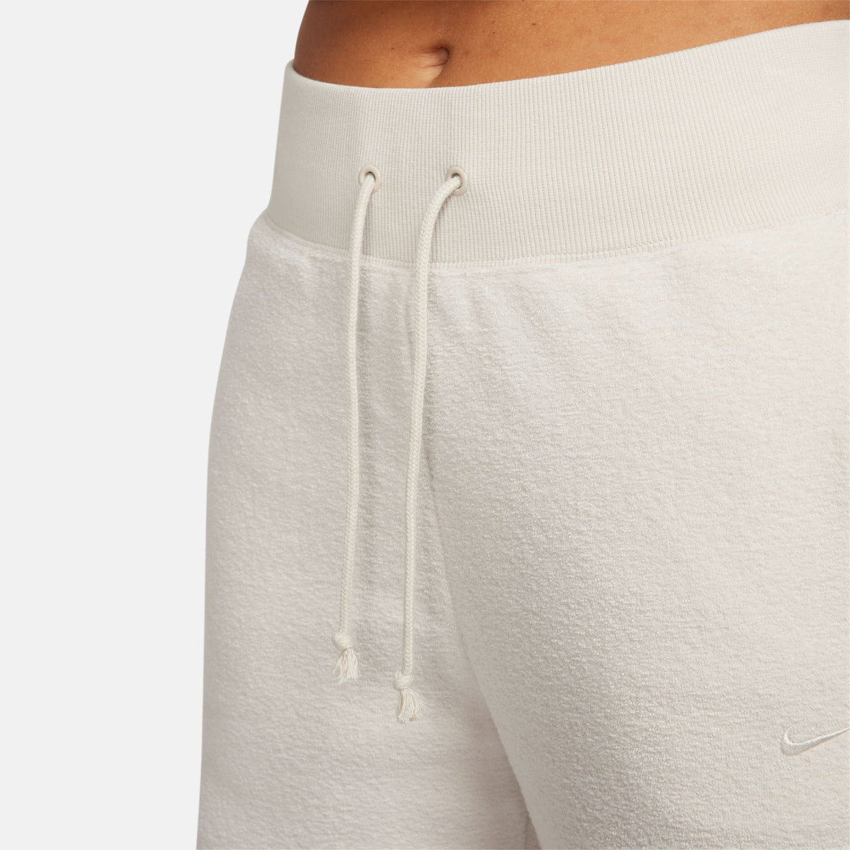 Nike W NSW Phoenix Plush High-Waisted Wide-leg Cozy Fleece Pants - Light Orewood Brown/Sail
