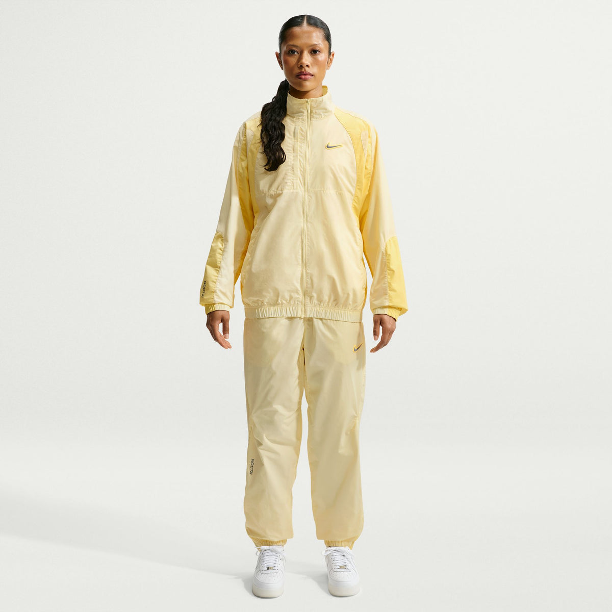 Northstar Nylon Track Jacket Alabaster/Lt Laser Orange/Stealth FN7666-744