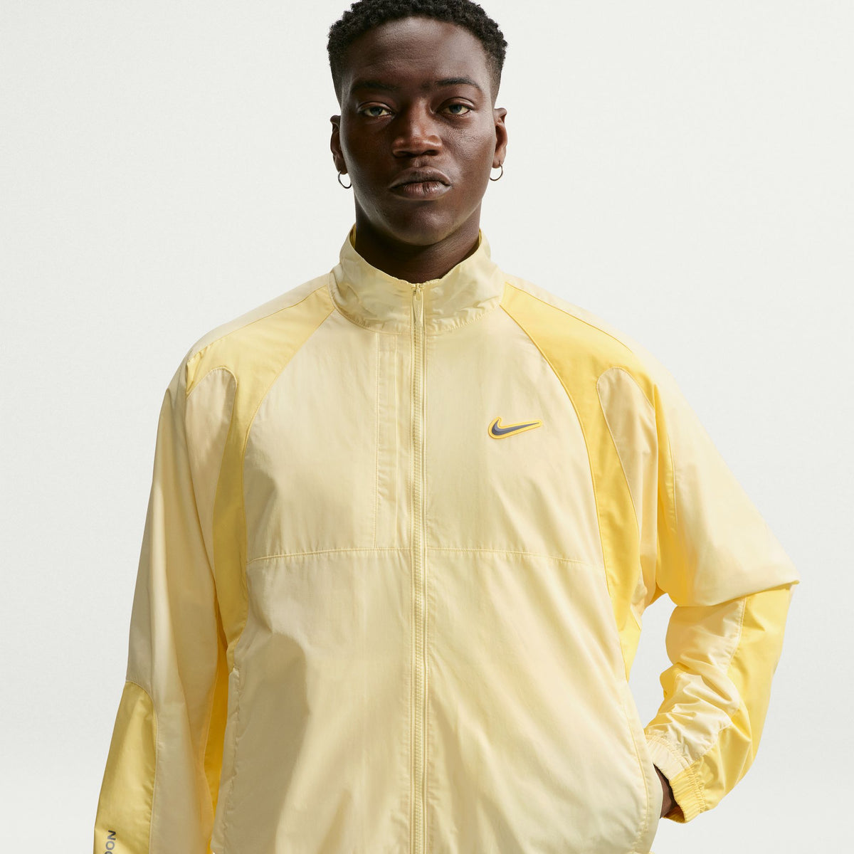 Northstar Nylon Track Jacket Alabaster/Lt Laser Orange/Stealth FN7666-744
