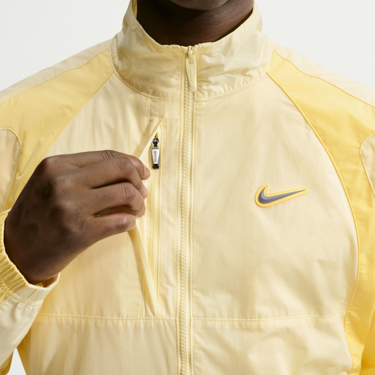 Northstar Nylon Track Jacket Alabaster/Lt Laser Orange/Stealth FN7666-744
