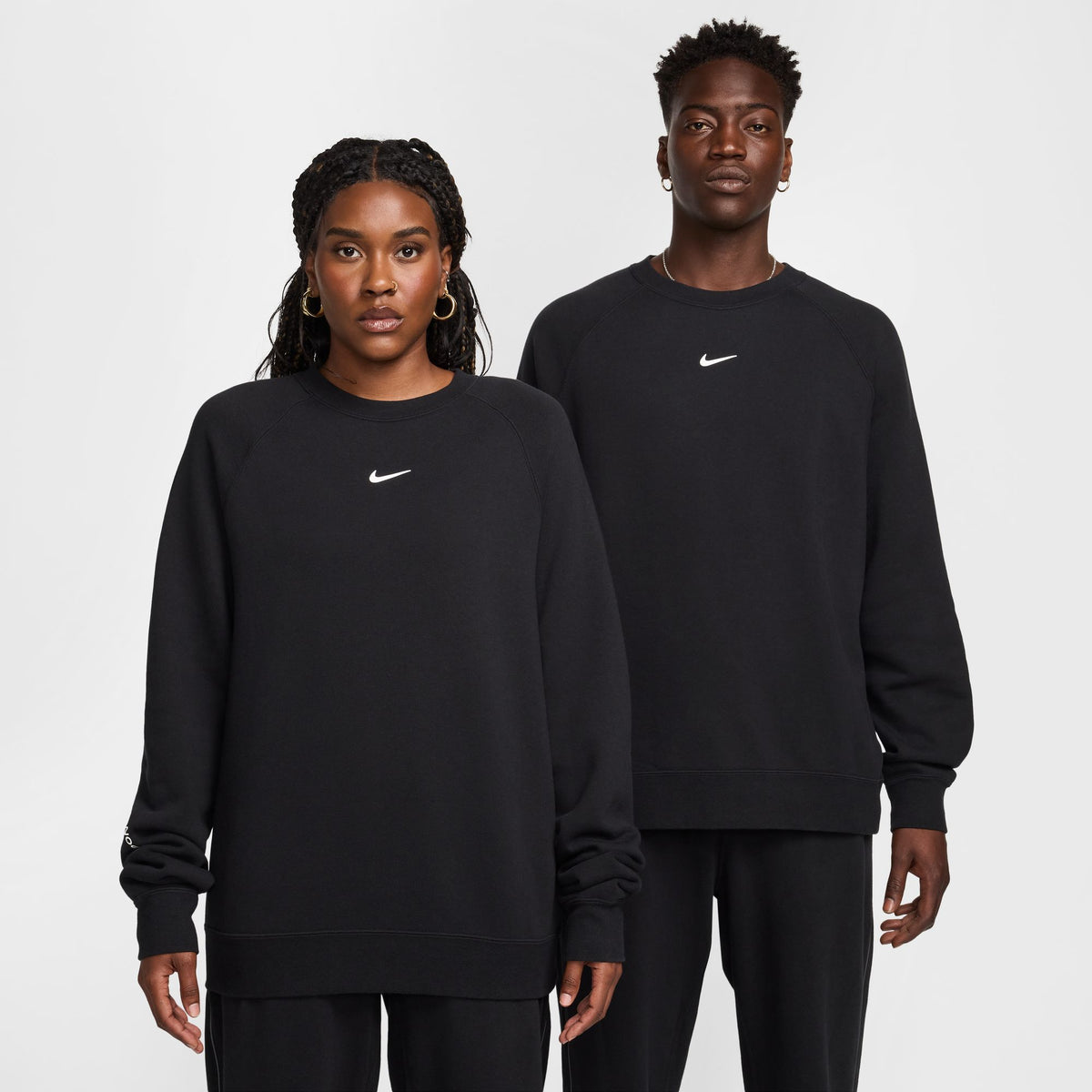 NOCTA Fleece CS Crew Black/White FN8160-010