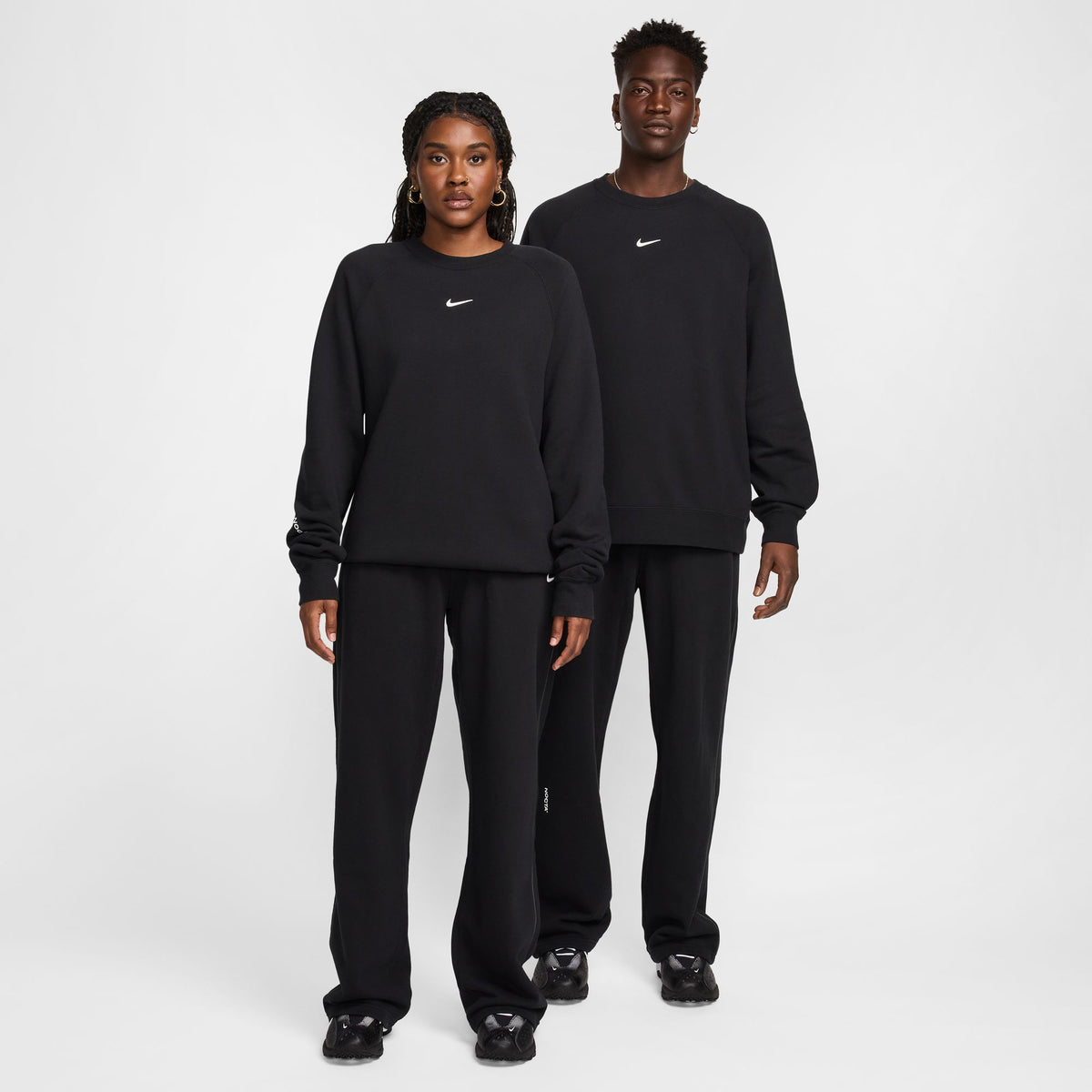 NOCTA Fleece CS Crew Black/White FN8160-010
