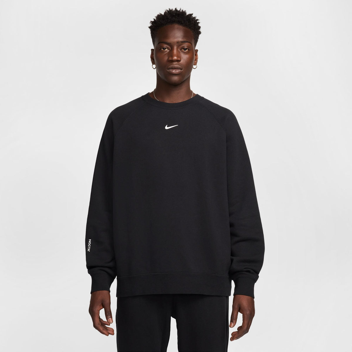 NOCTA Fleece CS Crew Black/White FN8160-010