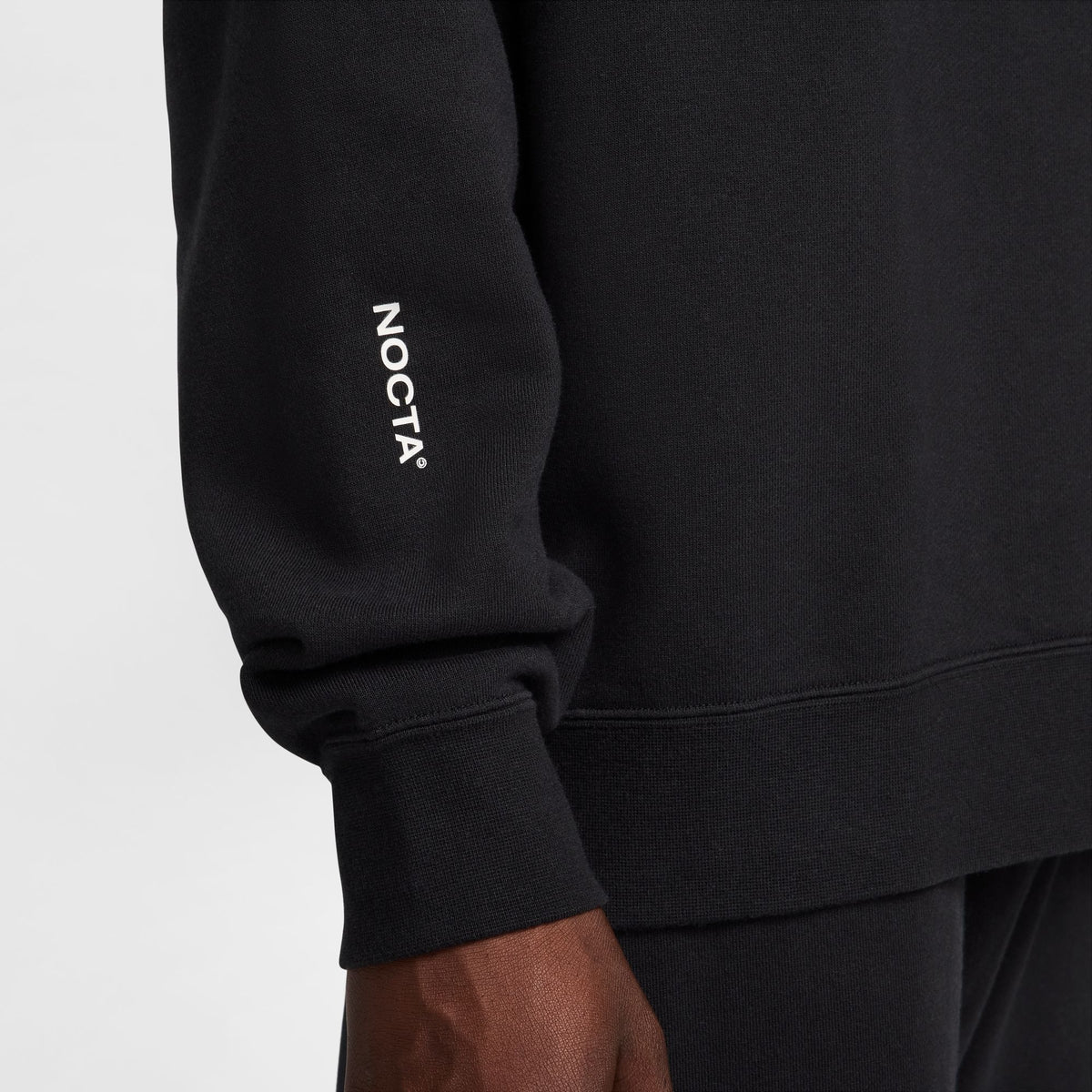 NOCTA Fleece CS Crew Black/White FN8160-010