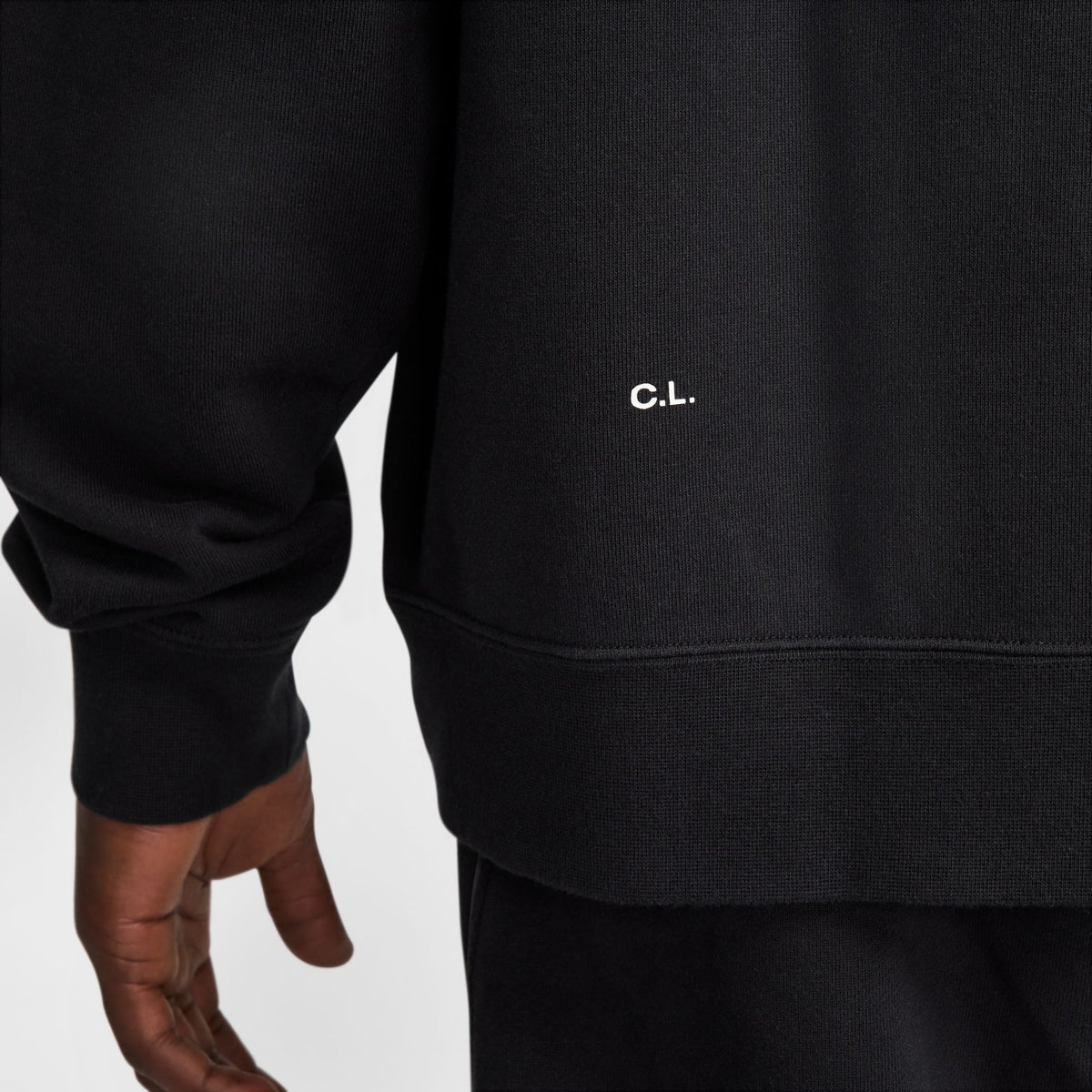 NOCTA Fleece CS Crew Black/White FN8160-010