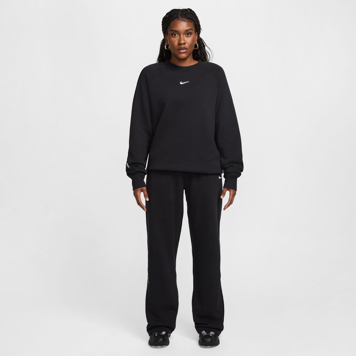 NOCTA Fleece CS Crew Black/White FN8160-010