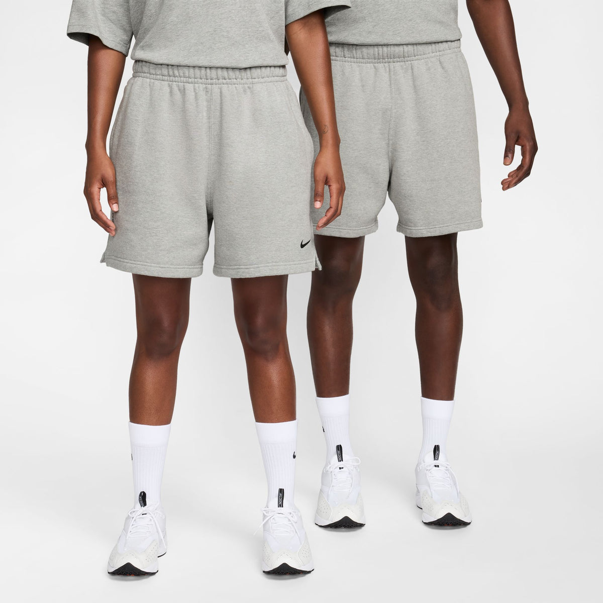NOCTA Cardinal Fleece Shorts - Dk Grey Heather/Matte Silver/Black FQ0408-063