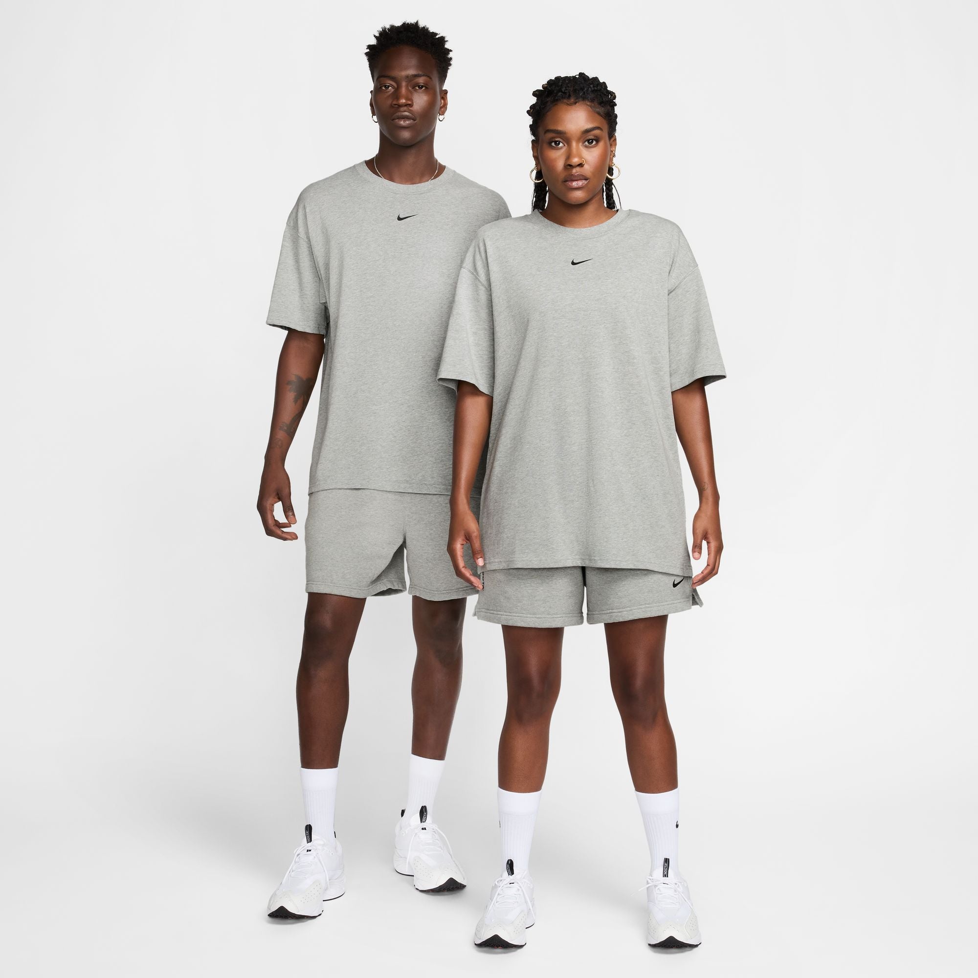 Private Brand by S.F.S Baggy Shorts グレー NOCTA Cardinal Fleece Shorts - Dk Grey Heather/Matte Silver