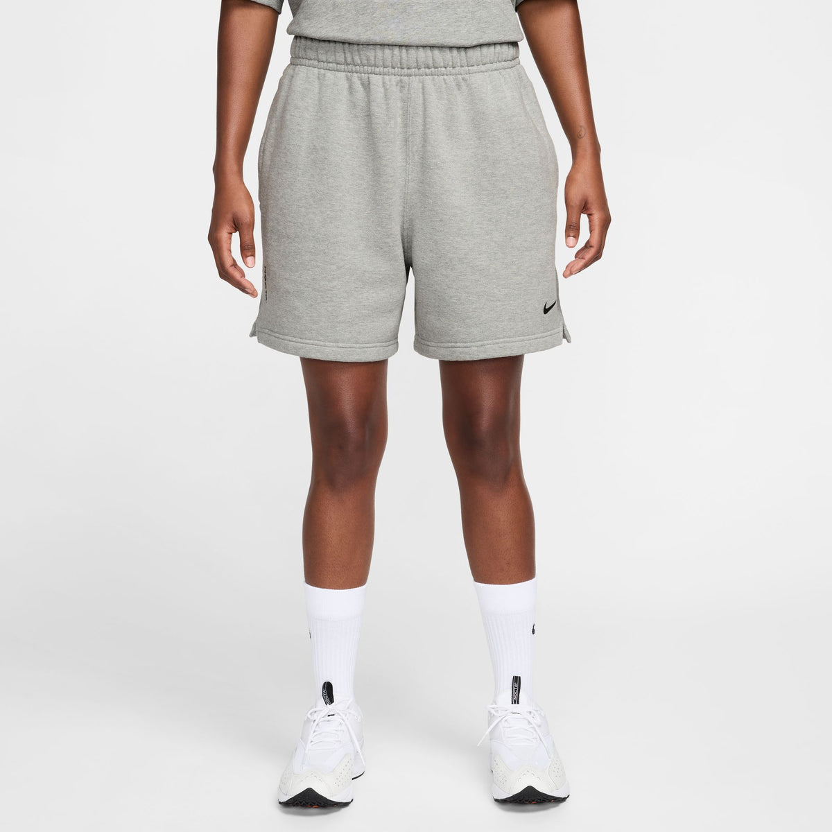 NOCTA Cardinal Fleece Shorts - Dk Grey Heather/Matte Silver/Black FQ0408-063