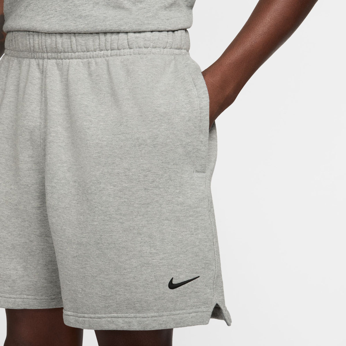 NOCTA Cardinal Fleece Shorts - Dk Grey Heather/Matte Silver/Black FQ0408-063