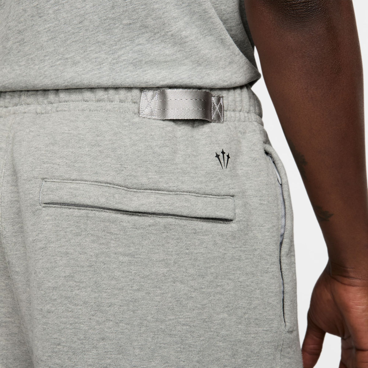 NOCTA Cardinal Fleece Shorts - Dk Grey Heather/Matte Silver/Black FQ0408-063