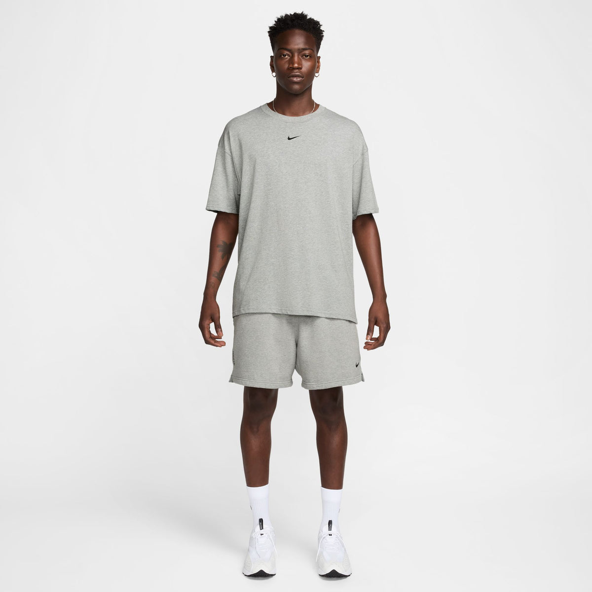 NOCTA Cardinal Fleece Shorts - Dk Grey Heather/Matte Silver/Black FQ0408-063