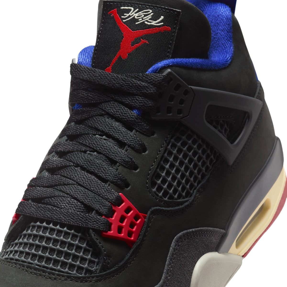 Air Jordan 4 Retro - Black/Fire Red/Deep Royal Blue FV5029-003