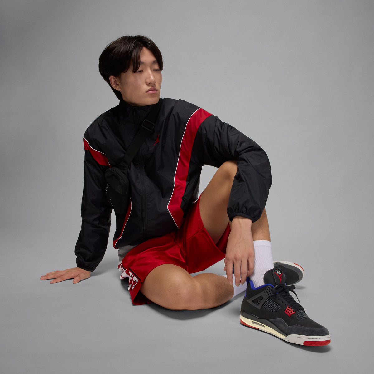 Air Jordan 4 Retro - Black/Fire Red/Deep Royal Blue FV5029-003