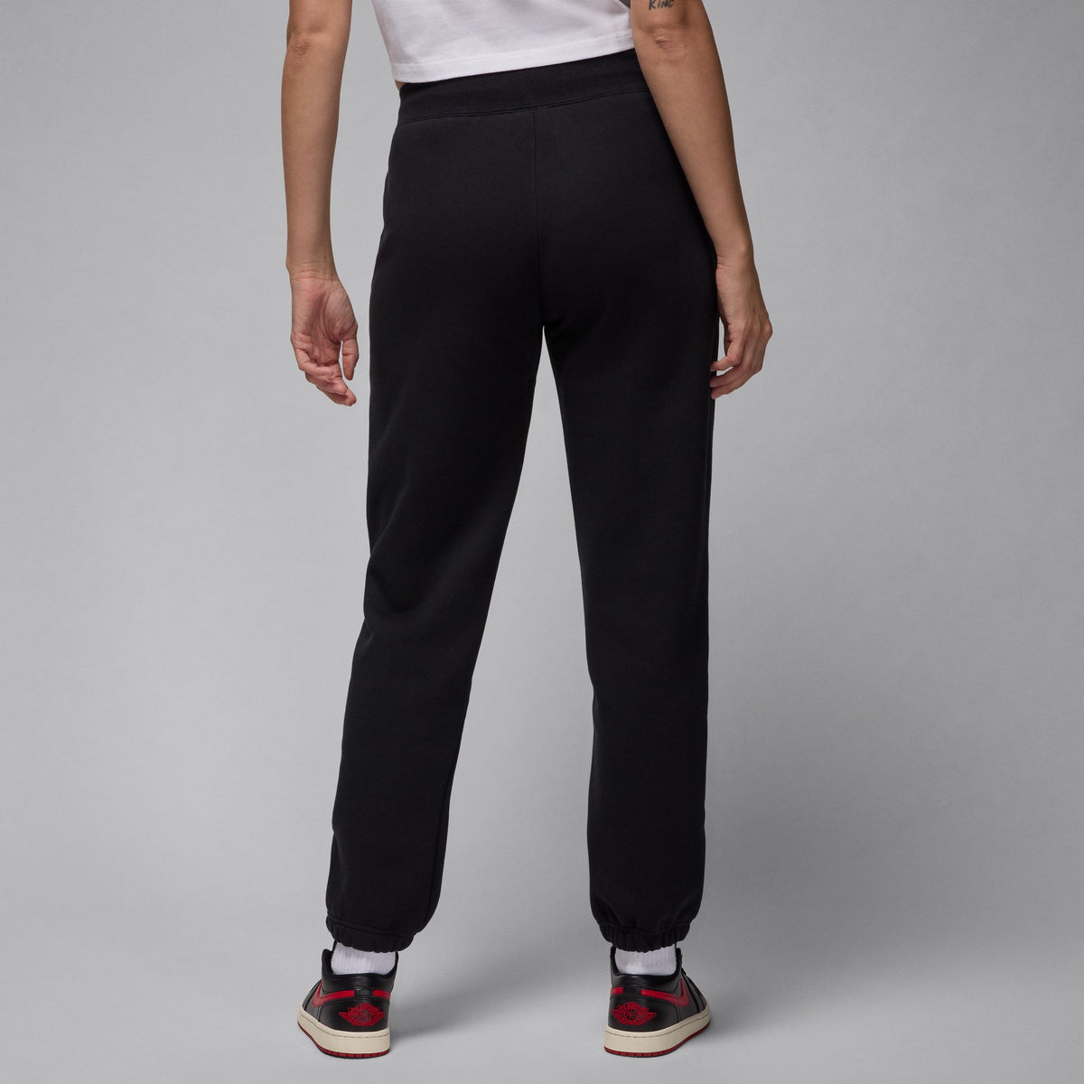Nike W Jordan Flight Fleece Pants - Black/Dk Smoke Grey