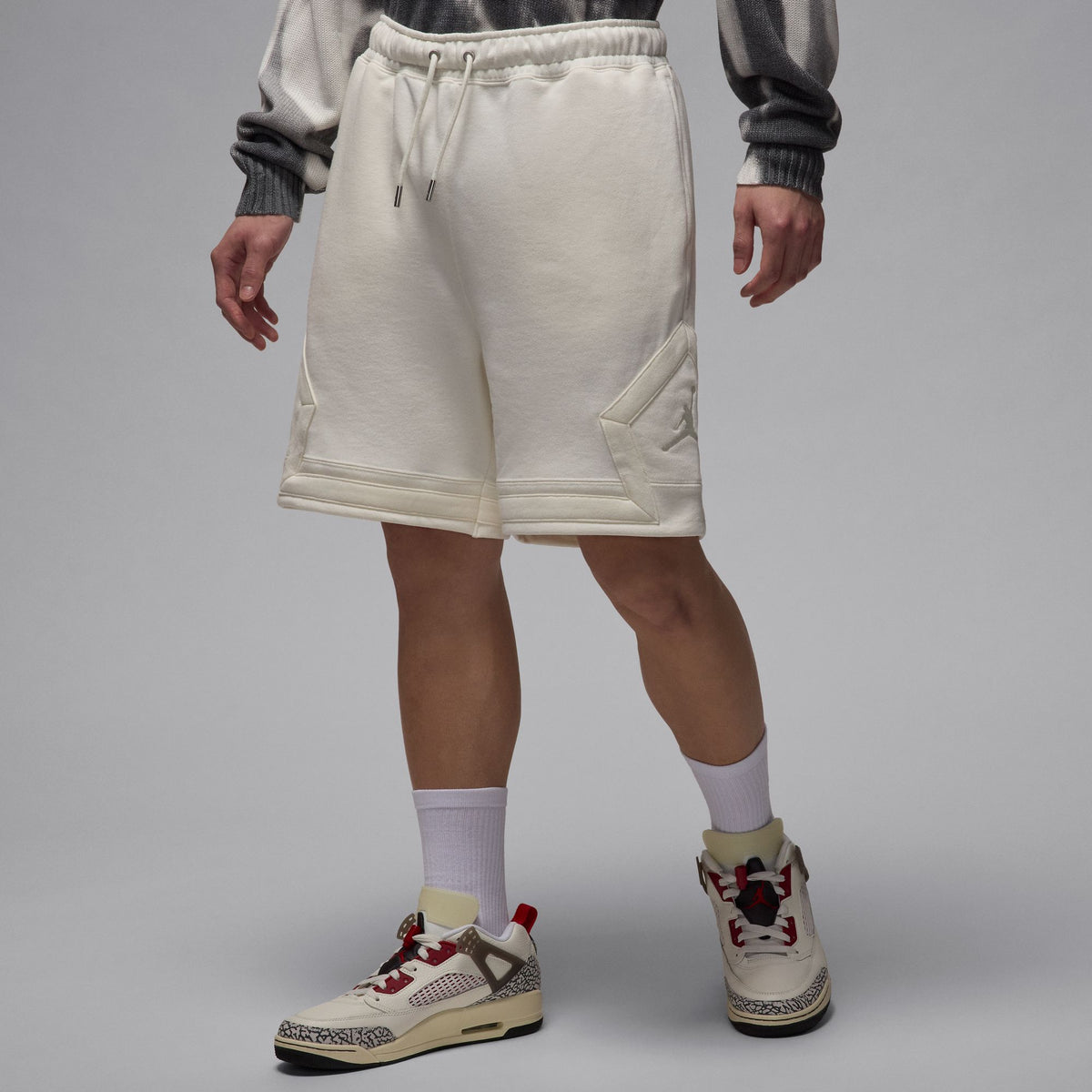 Jordan Flight Fleece Diamond Shorts Sail FV7257-133