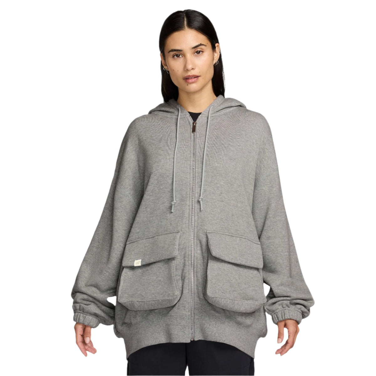 W OVERSIZED FULL-ZIP HOODIE