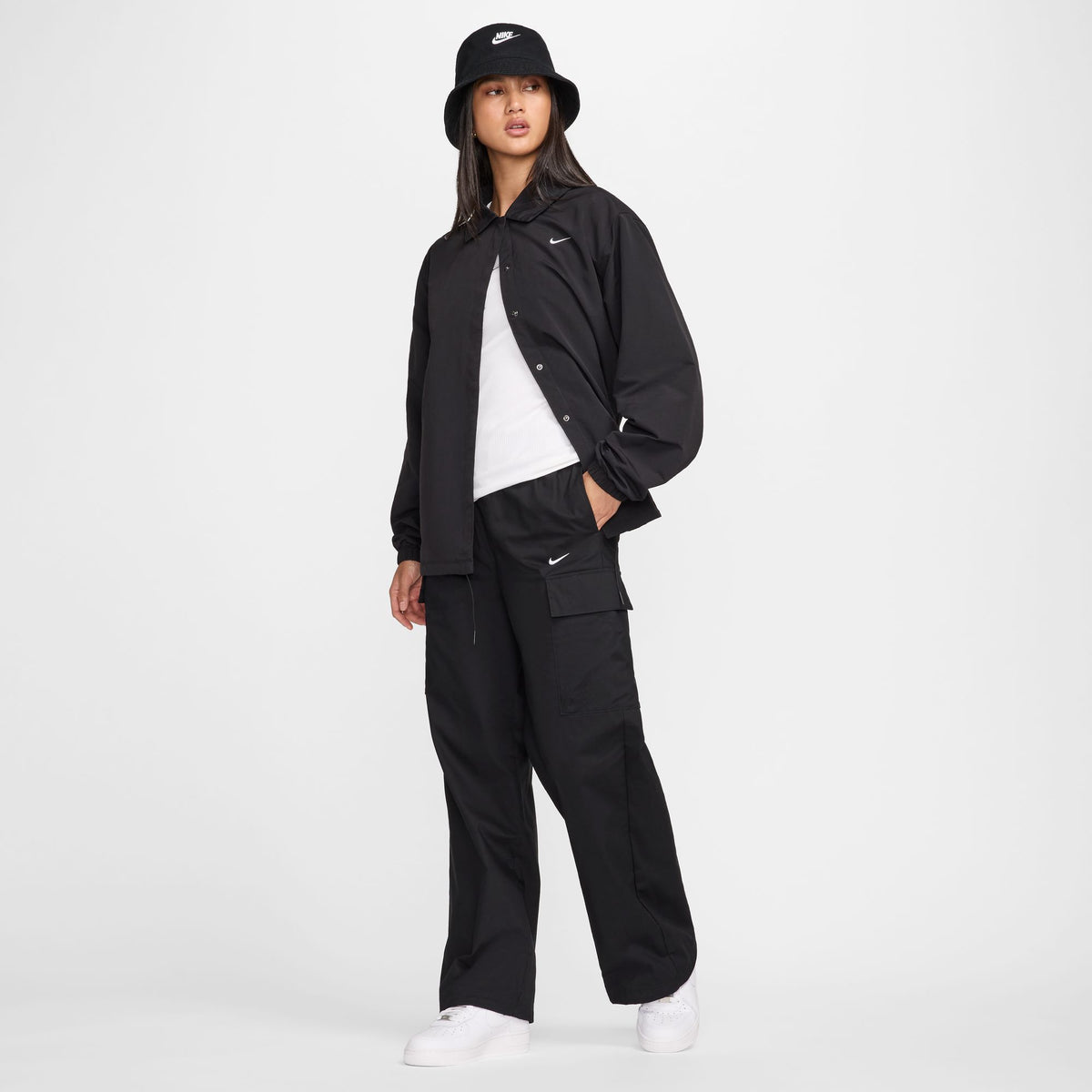 Nike W NSW Everything Wovens Mid-Rise Cargo Pants - Black