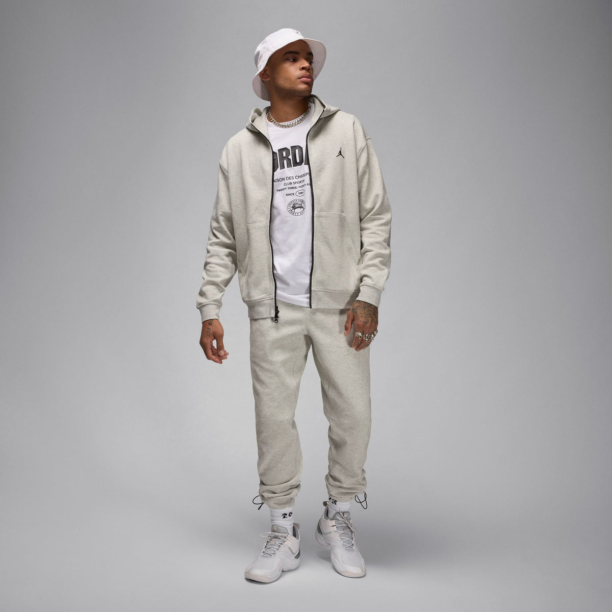 JORDAN SPORT HOOP FLEECE FULL ZIP HOODIE