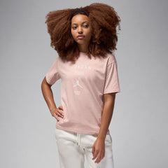 Tシャツ・カットソー COURREGES Women Tops 125MPU130FI00496017 PINK Kids' Cotton Terry Logo T-Shirt Dress - Dresses & Skirts