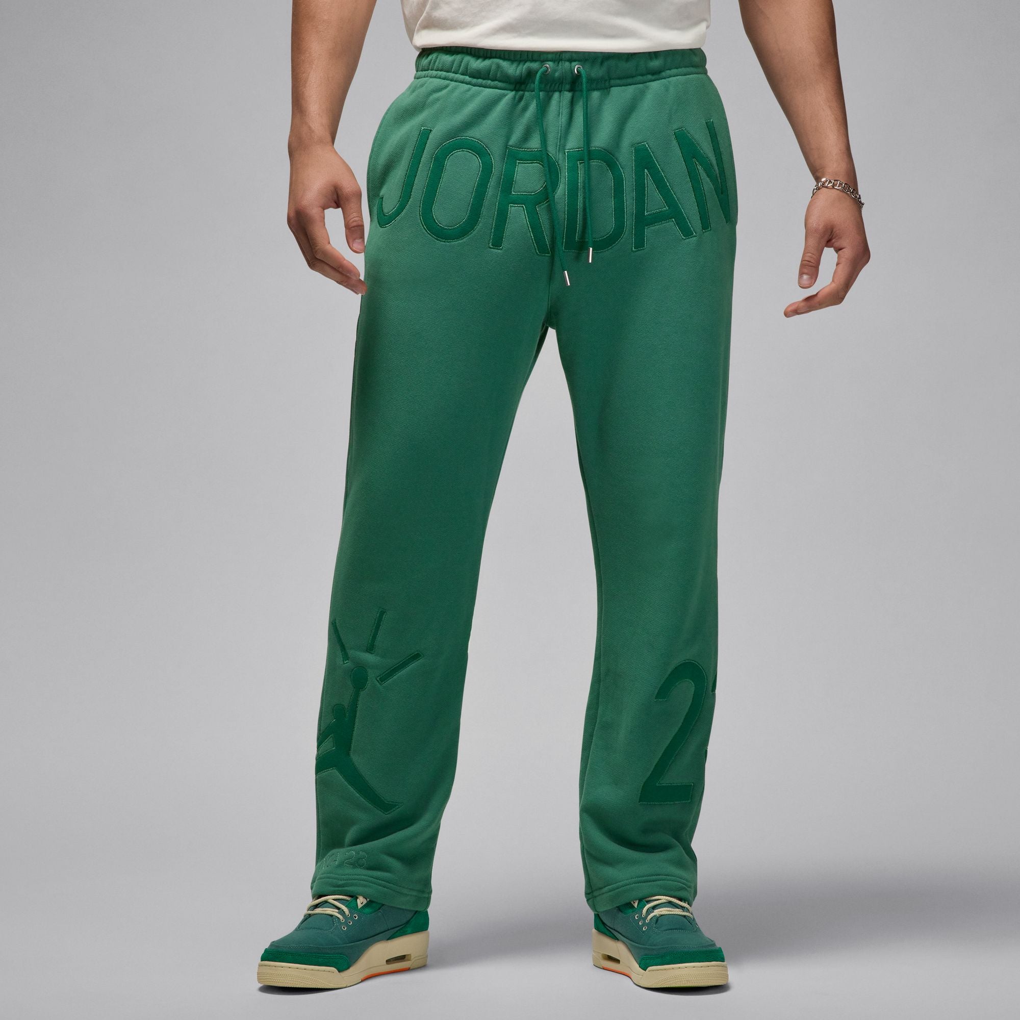 新品未使用　I Need You Baby Long Pants - GREEN JORDAN X NINA CHANEL ABNEY FLEECE PANTS - GREEN STONE FZ7518