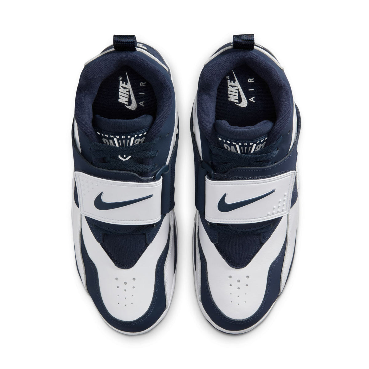 Nike Air Diamond Turf - White/College Navy/Metallic Silver FZ8224-101