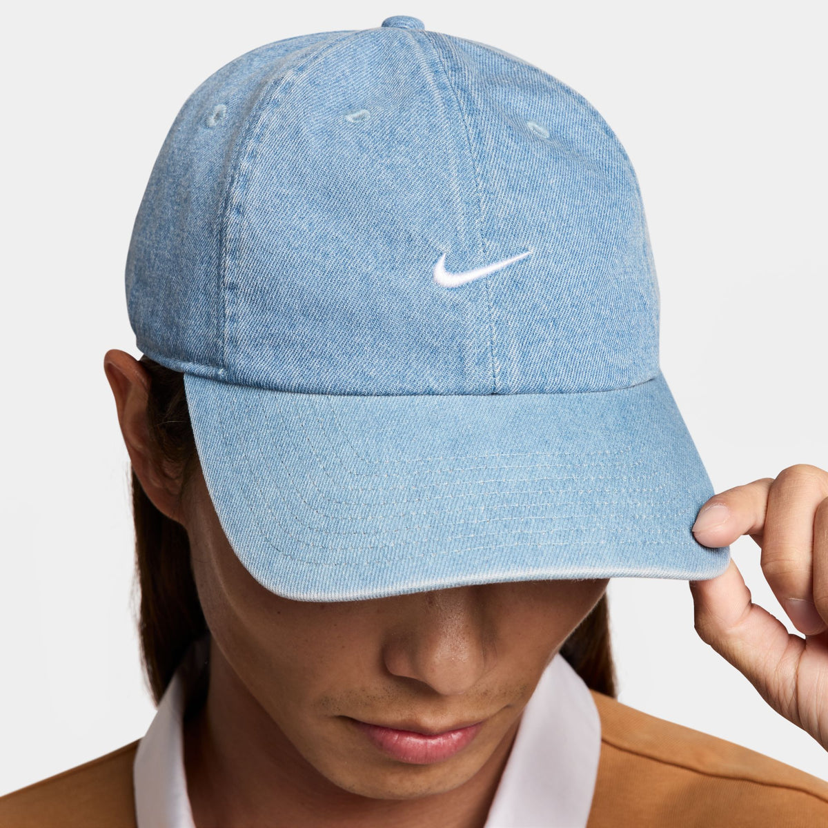 Nike Club Unstructured Denim Cap - Aegean Storm/Thunder Blue/White HF0383-429