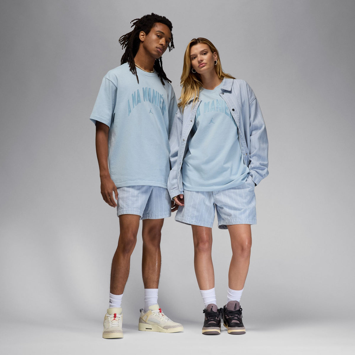 JORDAN X A MA MANIÉRE Shorts - Lt Armory Blue HF0536-440